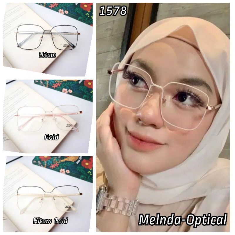 Kacamata Terbaru Murah,Kacamata 1578,Kacamata Minus Antiradiasi,Kacamata Wanita Minus
