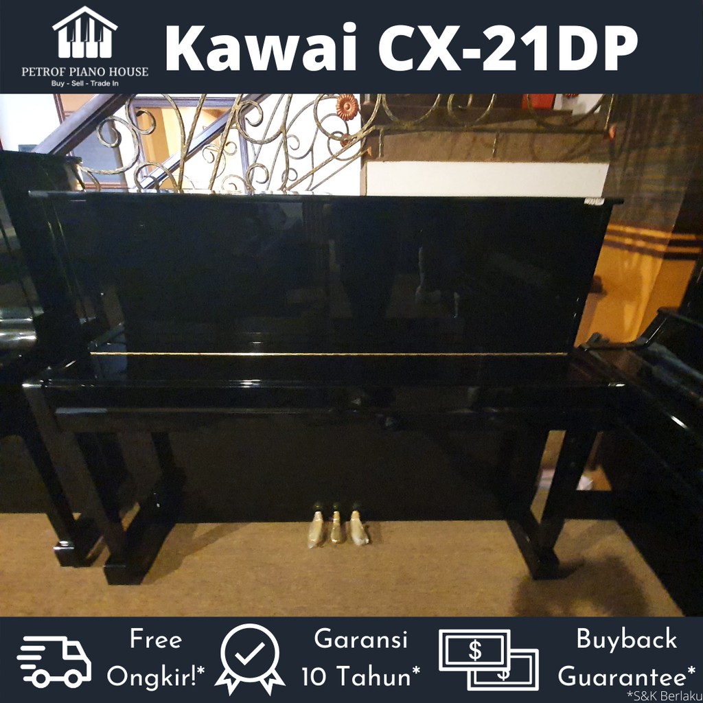 Kawai CX 21 DP Upright Piano Bekas Second