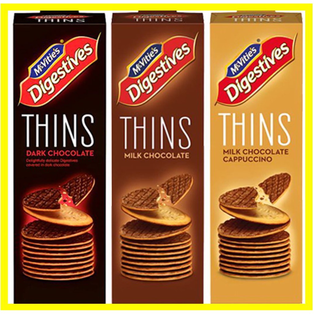 

McVities Digestives THINS | Import Biskuit Coklat | Chocolate England UK