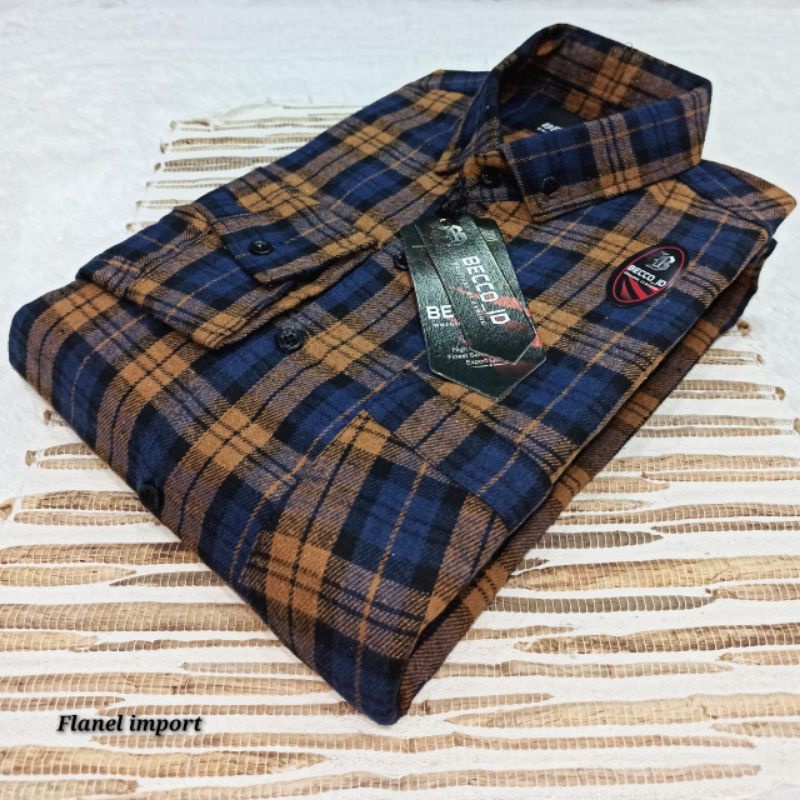 Kemeja Flanel Pria Lengan Panjang Original Becco id