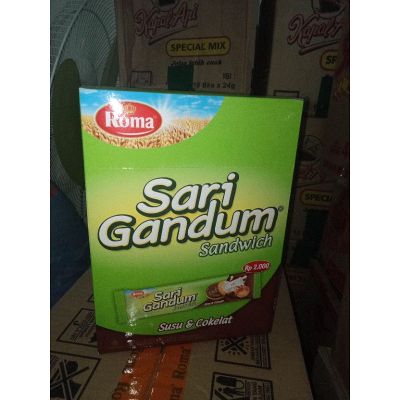 

Roma Sari Gandum Sandiwch Susu & Coklat