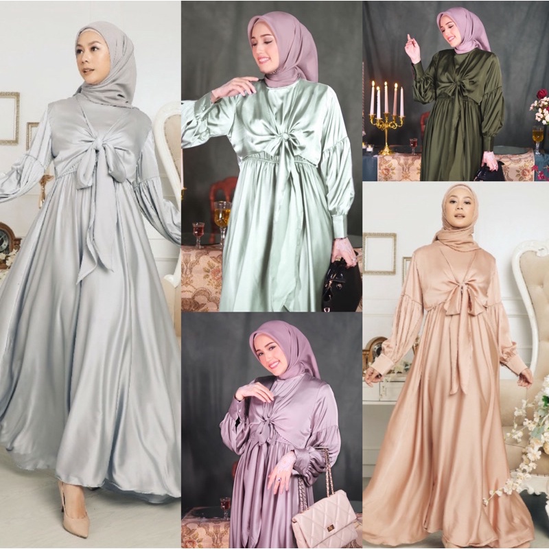 Ready Stock Radwah❗️Yerina Dress - Gamis Edisi Lebaran