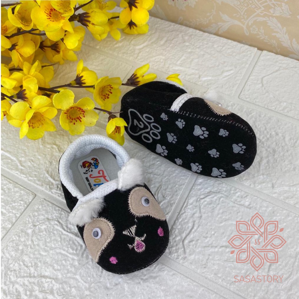 SEPATU PREWALKER ANAK BABY BAYI KARET MOTIF HEWAN LUCU ANAK 0-12 BULAN FP14