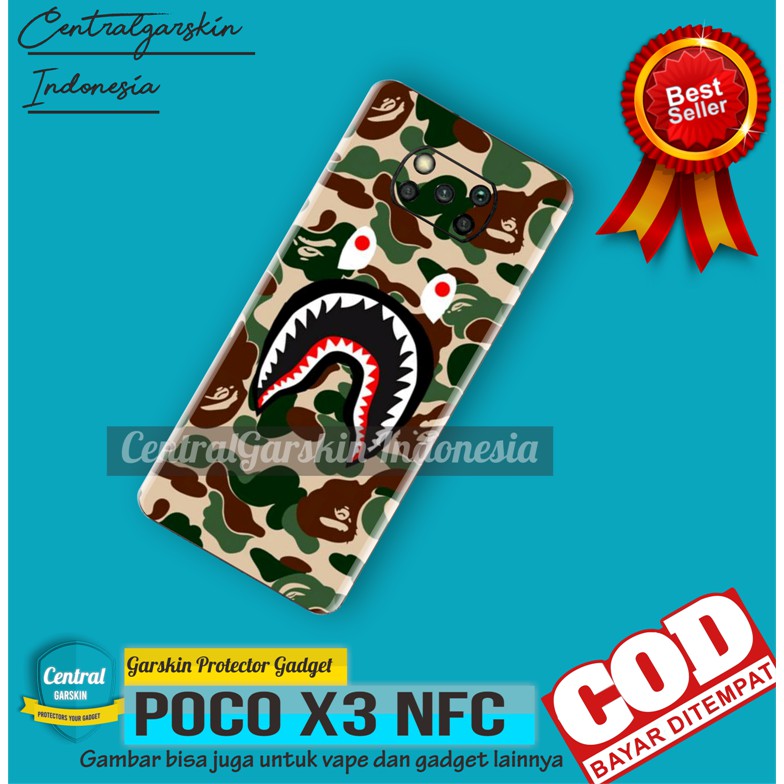 COD Garskin Pocophone X3  poco X3 NFC FULLBODY - Bape ARMY A[central garskin]