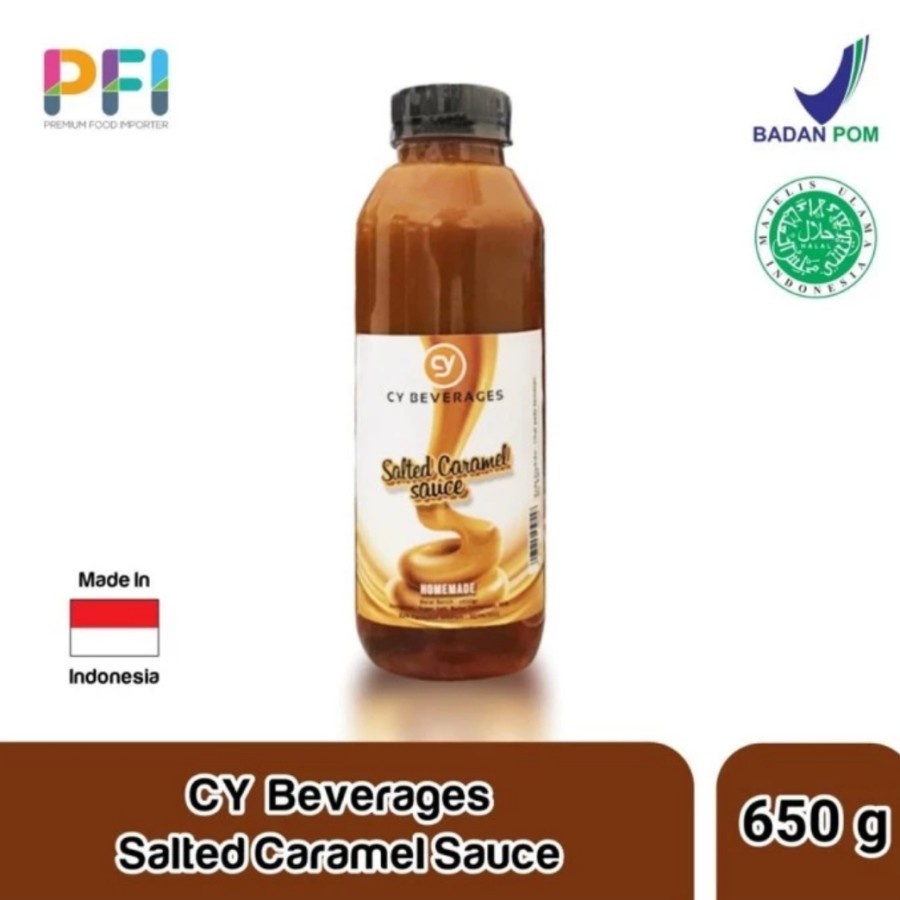 

Saus Asin CARAMEL /Salted Caramel Sauce CY BEVERAGES 650 Gram