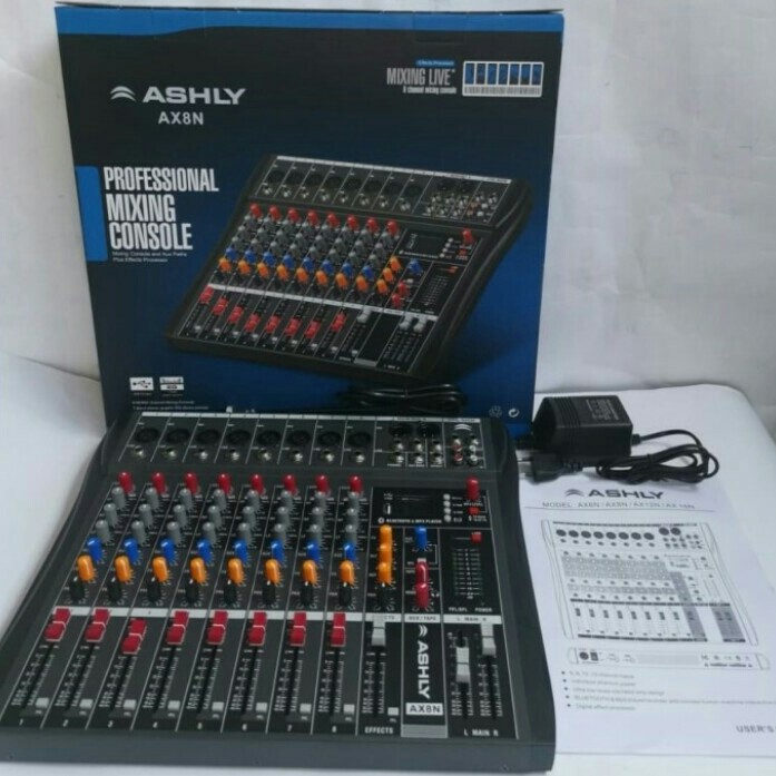 MIXER ASHLY AX8N MIXER 8 CHANNEL FULL ASHLY AX8 N
