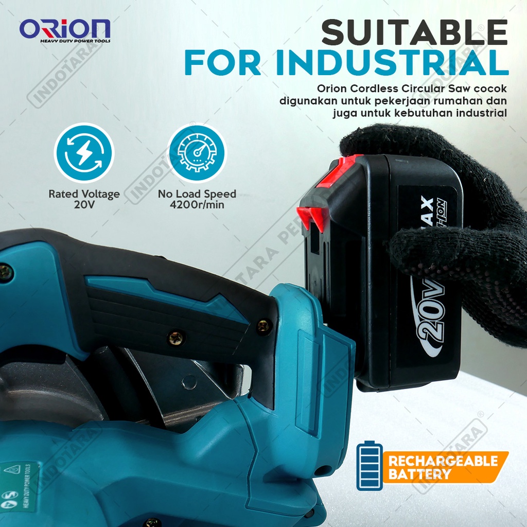 Cordless Circular Saw / Mesin Gergaji / Mesin Potong Orion CSM7600