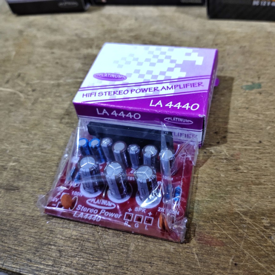 Kit Power Amplifier Stereo LA4440 DC 12V Platinum