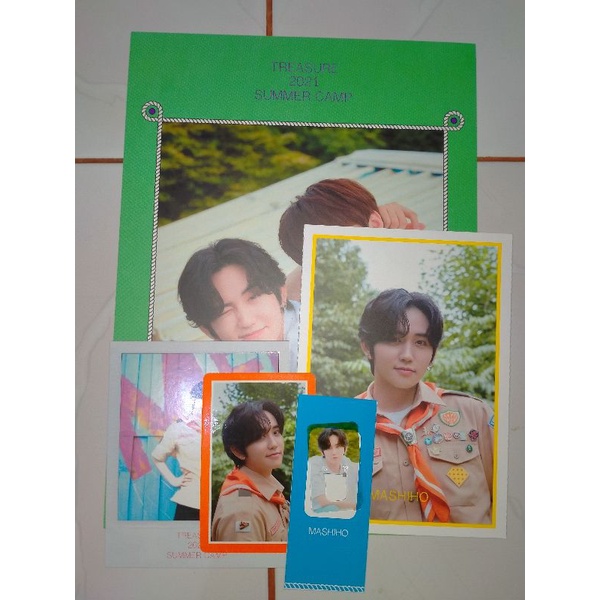 treasure world dan summer camp Mashiho yedam Jeongwoo grup postcard bookmark pc binder
