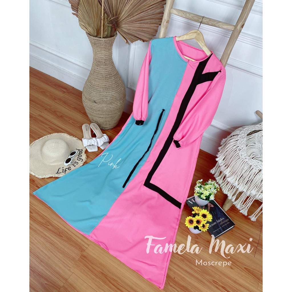 Jumbo Maxy Gamis Moscrepe Premium Part 3