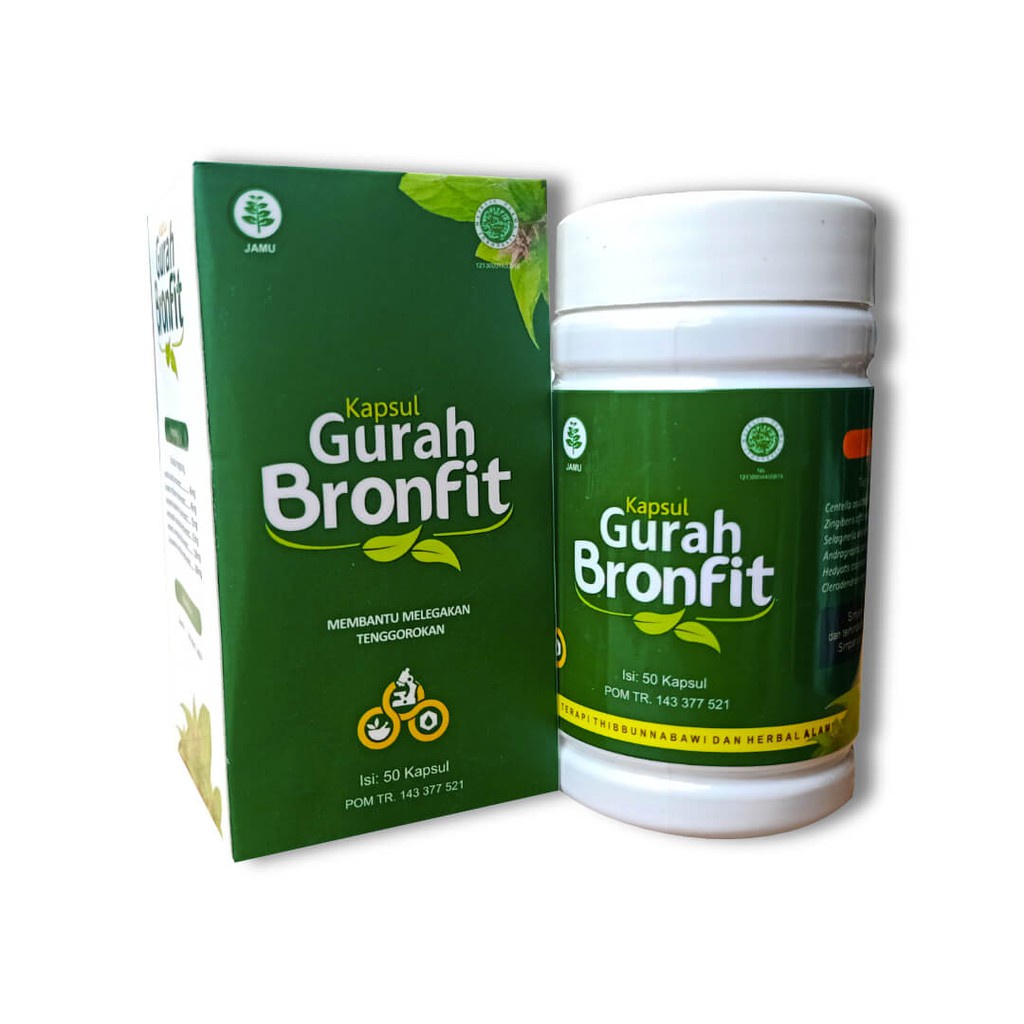GURAH BRONFIT NATURAFIT 50 KPS | Obat Herbal Pernafasan Flu Batuk