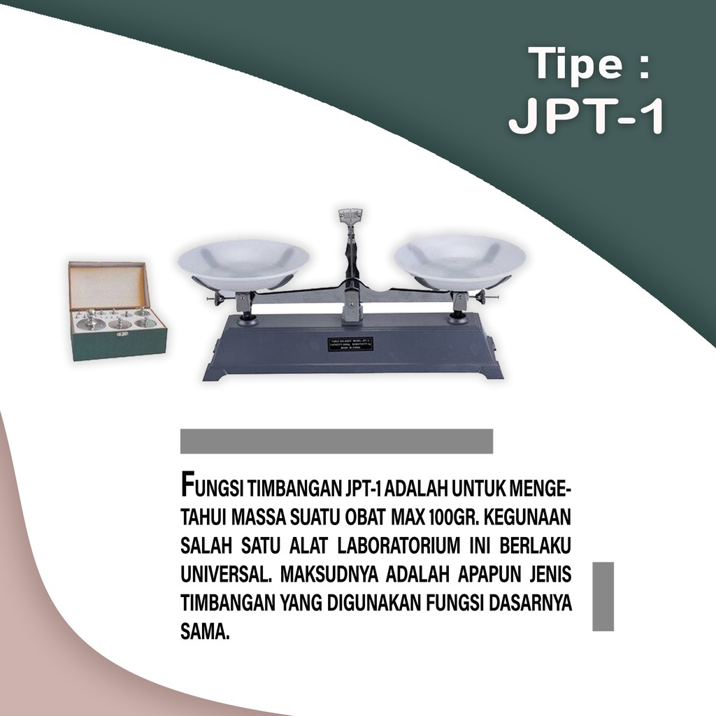 Nesco Analog Scale/Timbangan Obat JPT-1, JPT-2, JPT-5, JPT10 / Alat untuk mengetahui massa suatu obat, BEST SELLER