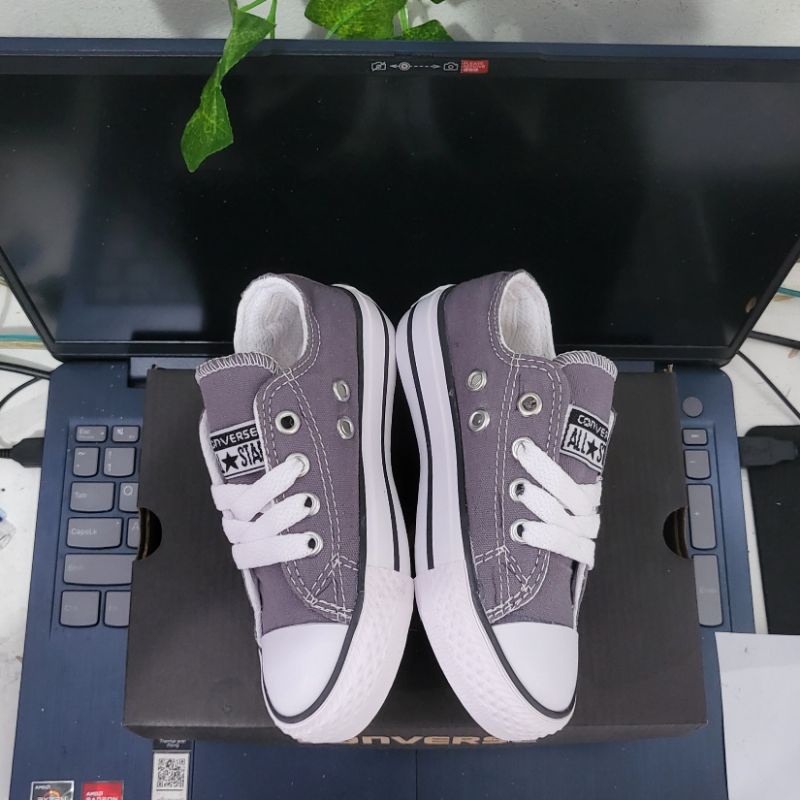 Sepatu Converse Anak Laki Laki Perempuan Greey Abu Premium quality