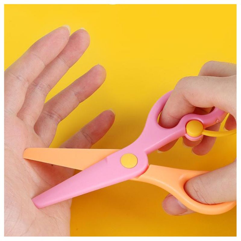 Rounded Scissors Gunting Anak Plastik Safety Scissors Ujung Rounded Gunting Aman Untuk Anak