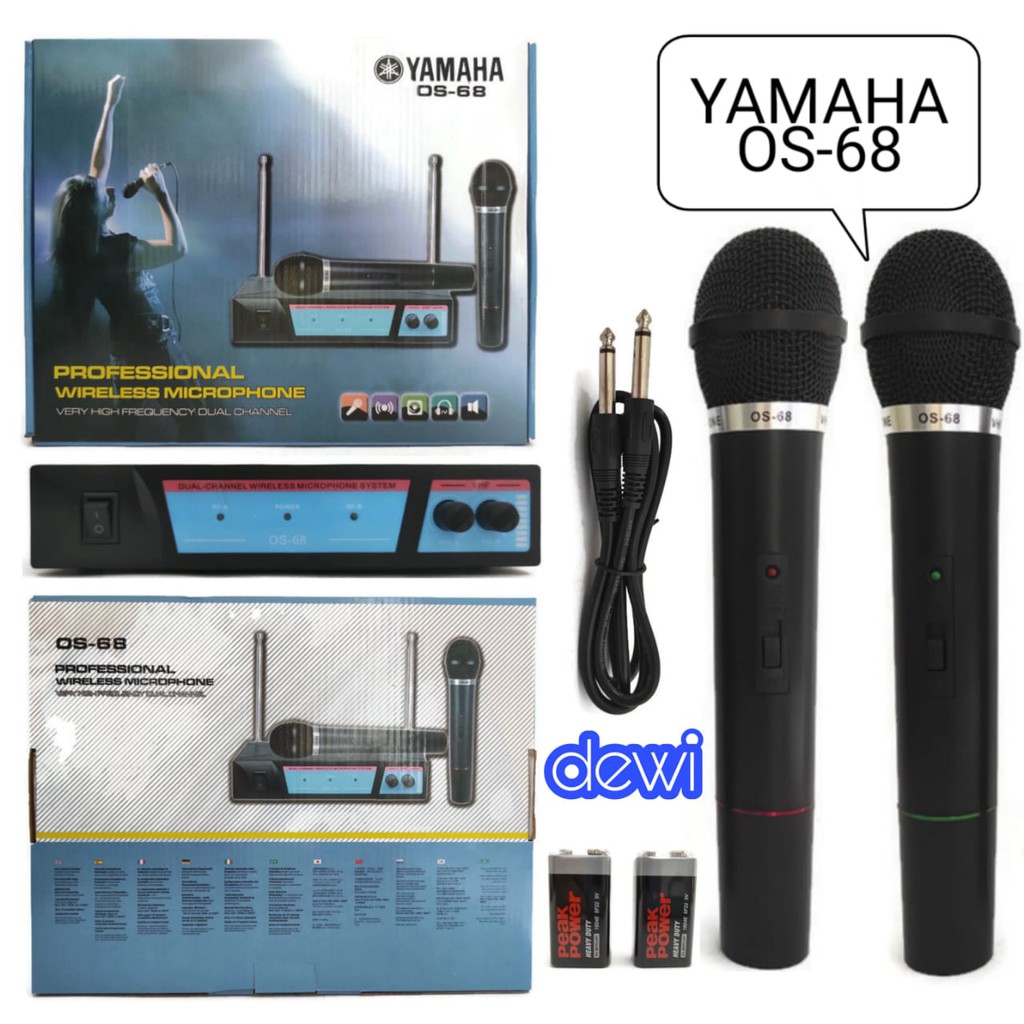 MIC YAMAHA OS-68 / MICROPHONE WIRELESS MURAH YAMAHA OS68 / MIC DOUBLE WIRELESS YAMAHA OS 68