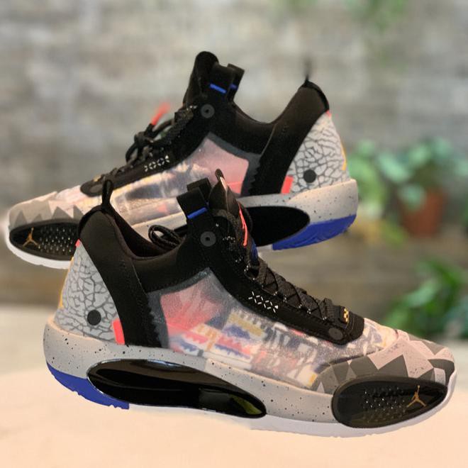 ✨ TRENDING❗ SEPATU OLAHRAGA PRIA✨ SEPATU BASKET JORDAN AJ XXXIV 34 LOW PRINT CZ7746-008
