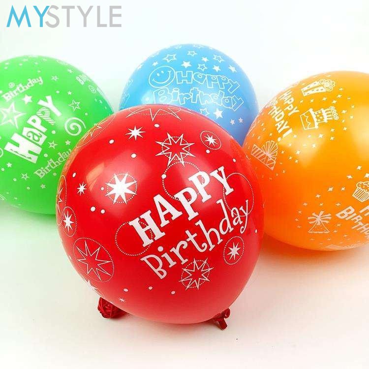 HAPPY TIME BALON LATEX SATUAN HAPPY BIRTHDAY MIX BALON LATEX HBD MURAH BALON MURAH