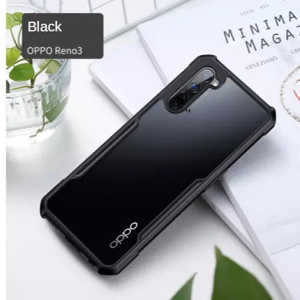Oppo Reno 3 5G XUNDD ORI Hard SoftCase Silikon Bening Hardcase Reno 3 5G