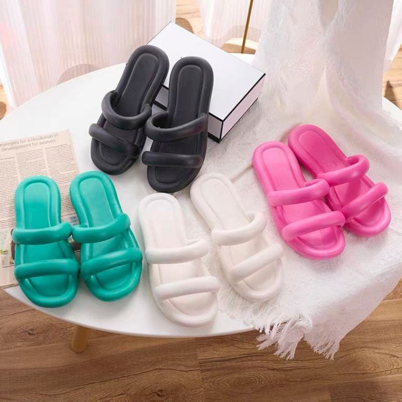 Sandal Bloom Wanita Sandal Wanita Viral Sandal Ban 2 Kekinian Sandal Import Wanita