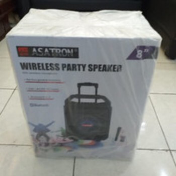 BLUES ASATRON/Speaker Wireless Party Meeting Bluetooth 8&quot;+mic+remote***