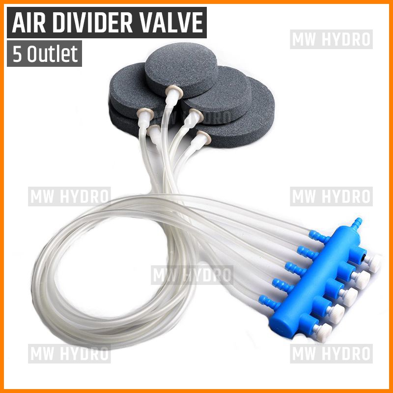 Air Divider Valve 5 Way, Keran Pembagi Udara Aerator Cabang 5