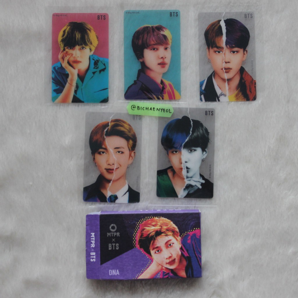 BTS x MTPR Lens Lensa Sharing RM V Jin Jimin Suga Photocard | Jungkook Photo Card MD Goods
