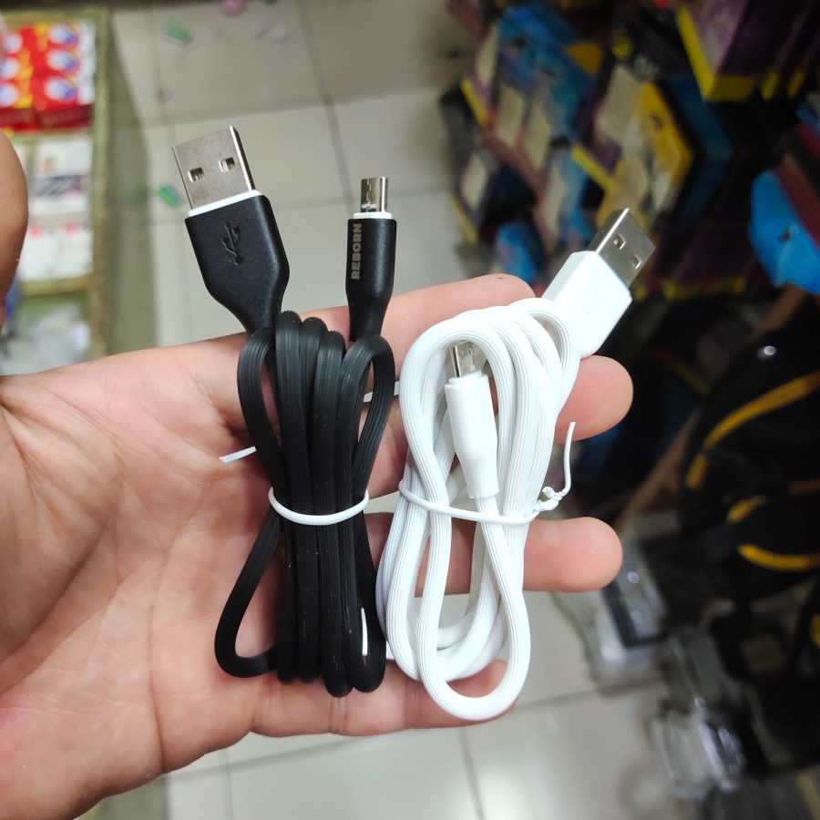 KABEL CHARGER MICRO V8 ANDROID REBORN 3A RBS100 , TIPE C / LEBAR REBORN 3A RBC100 MANTUL MURAH MERIAH