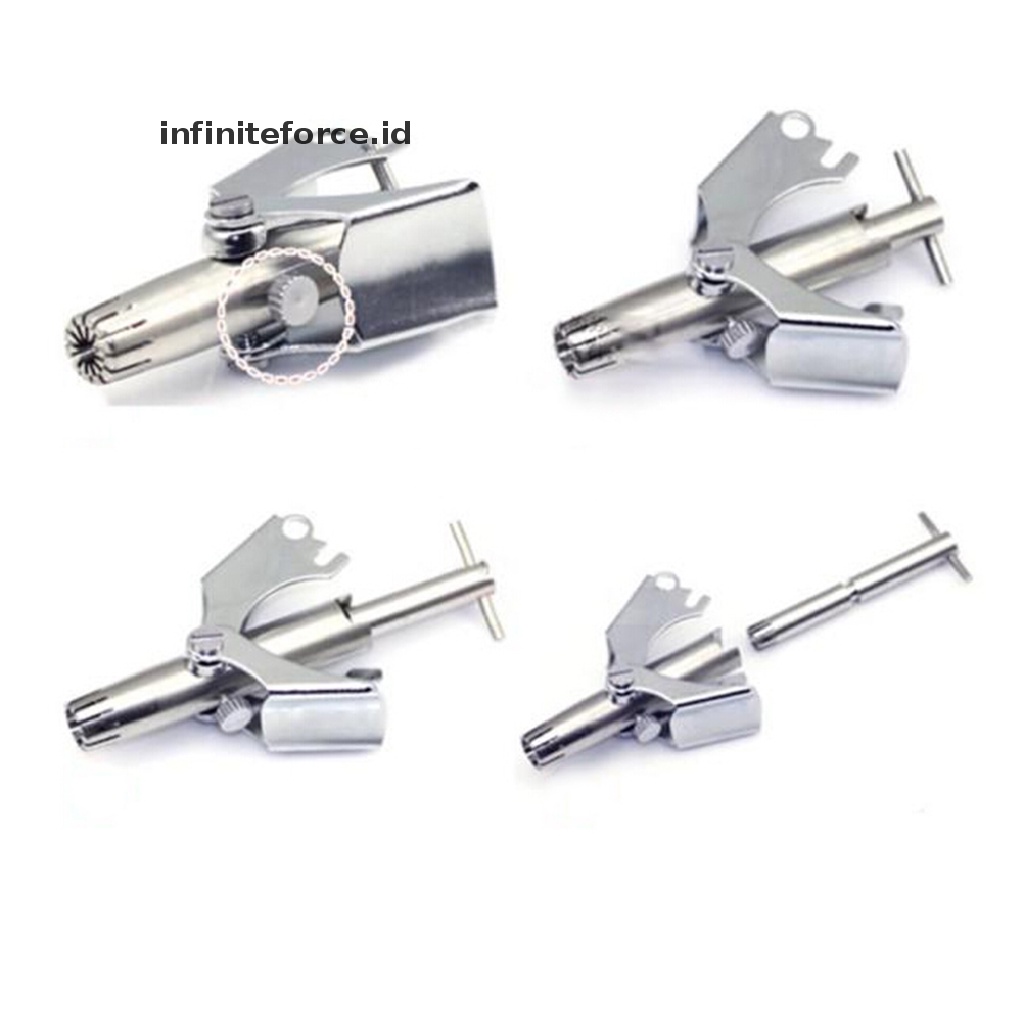 Infiniteforce.id T30 Alat Cukur Bulu Hidung / Telinga Manual Bahan Stainless Steel