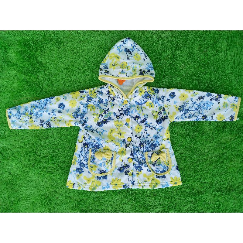 Jaket Babydoll Mantel Bayi Perempuan 0-12 bulan / Mantel Bunga 1-2 tahun-1