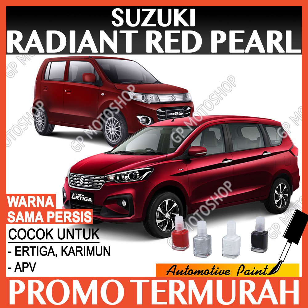 SUZUKI RADIANT RED PEARL CAT OLES PENGHILANG BARET MOBIL LECET MERAH METALIK ERTIGA KARIMUN SWIFT