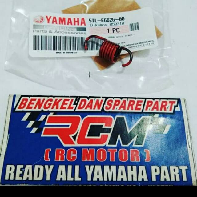 SPRING CLUTCH WEIGHT PER PIR SPRING KAMPAS GANDA SENTRIK KOPLING MIO OLD KARBU CARBU LAMA SPORTY SMILE U YG MSH KARBURATOR MIO SOUL CARBURATOR ORI ORIGINAL YAMAHA YGP ASLI 5TL-E6626-00