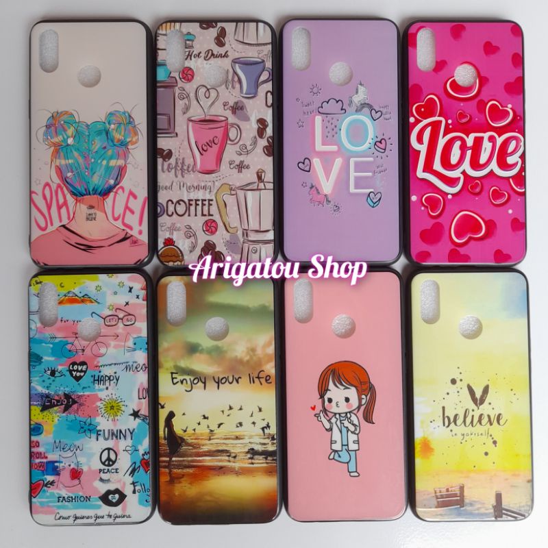Realme 3 Case Fuze Karakter Gambar Korea Cewe Love Kopi Motivasi