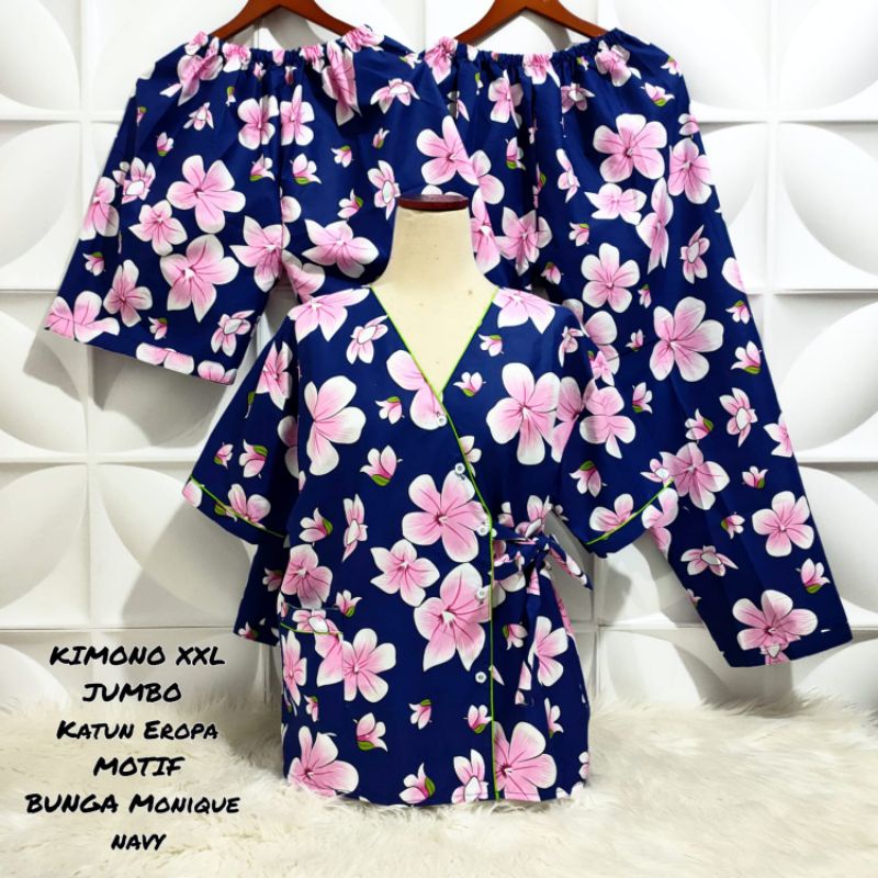 Piyama Kimono 3in1 Jumbo motif Bunga