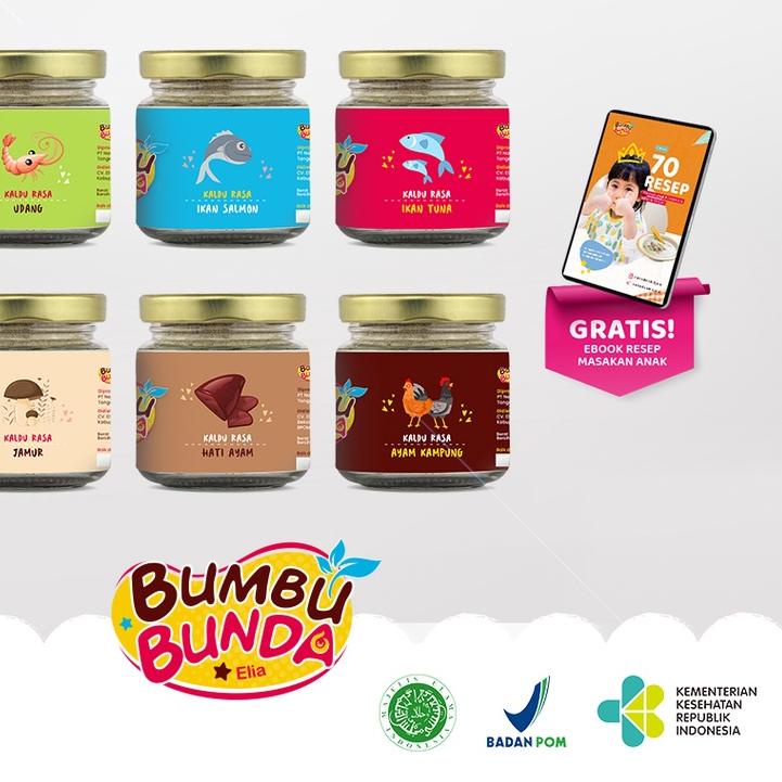 ♕ Bumbu Bunda Elia - Kaldu MPASI / Kaldu Anak / Kaldu Bayi Non Gula Garam / Kaldu Non MSG / Kaldu Or