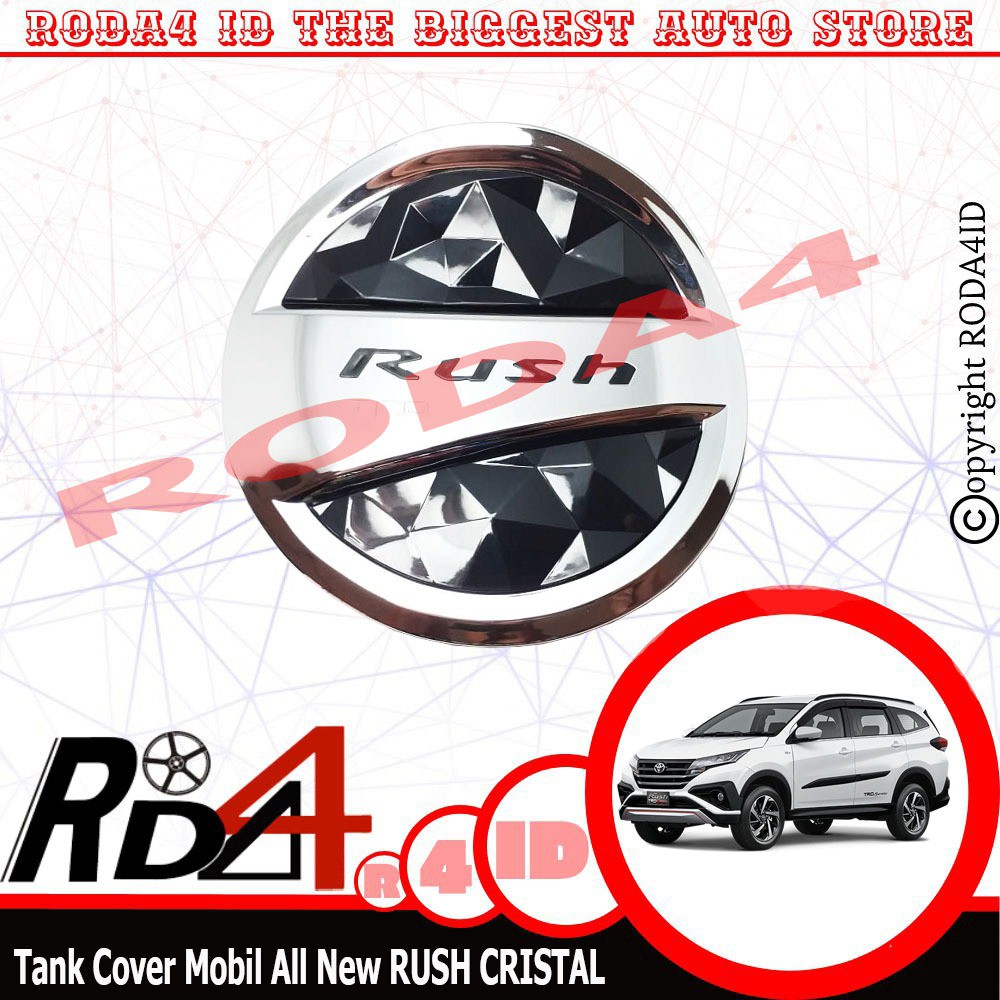 Tank Cover  Tutup Bensi All New Rush 2018 Model Cristal
