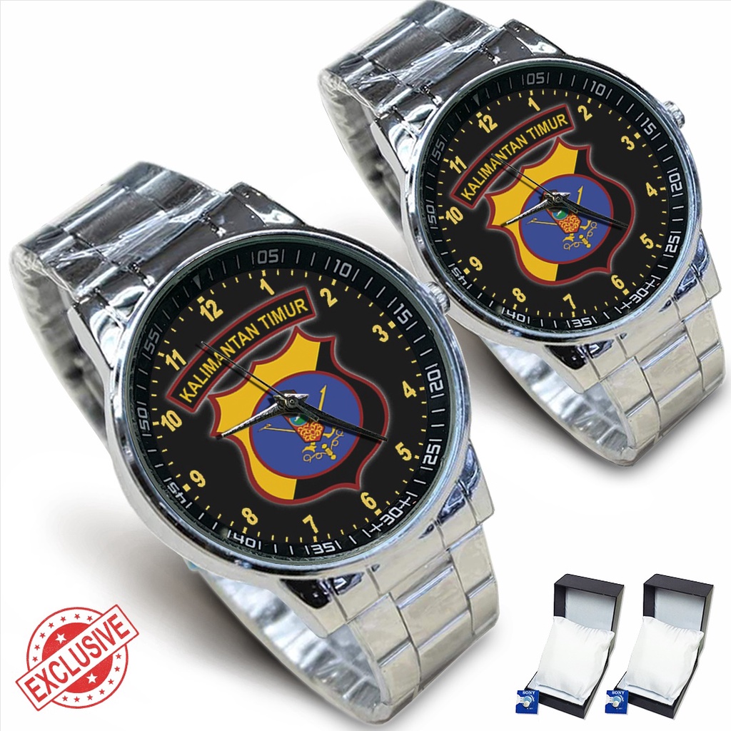 Jam Tangan Rantai Couple POLDA KALTIM (Keren)