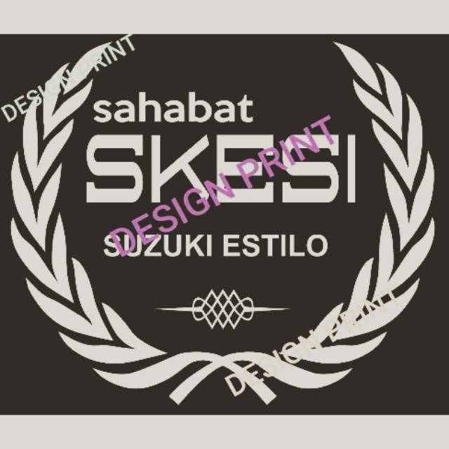 Stiker Tempel Kaca  Mobil  SKESI Suzuki  Karimun Estilo  