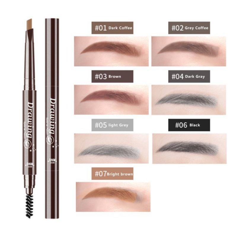 pensil alis putar waterproff tahan air DNM EYEBROW DRAWING