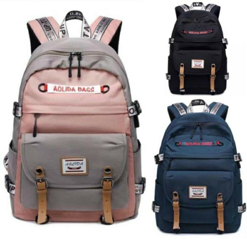 Ransel AOLIDA Fashion Korea Terbaru Tas Remaja - AOLIDA Ransel Bagpack Aolida Tas wanita / Pria