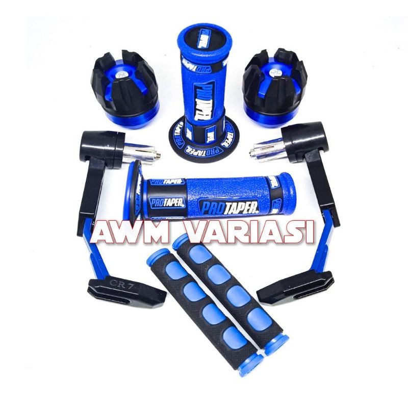 Jalu stang proguat robot motor jalu as motor hand grip portaper warna plus karet handle - satu paket