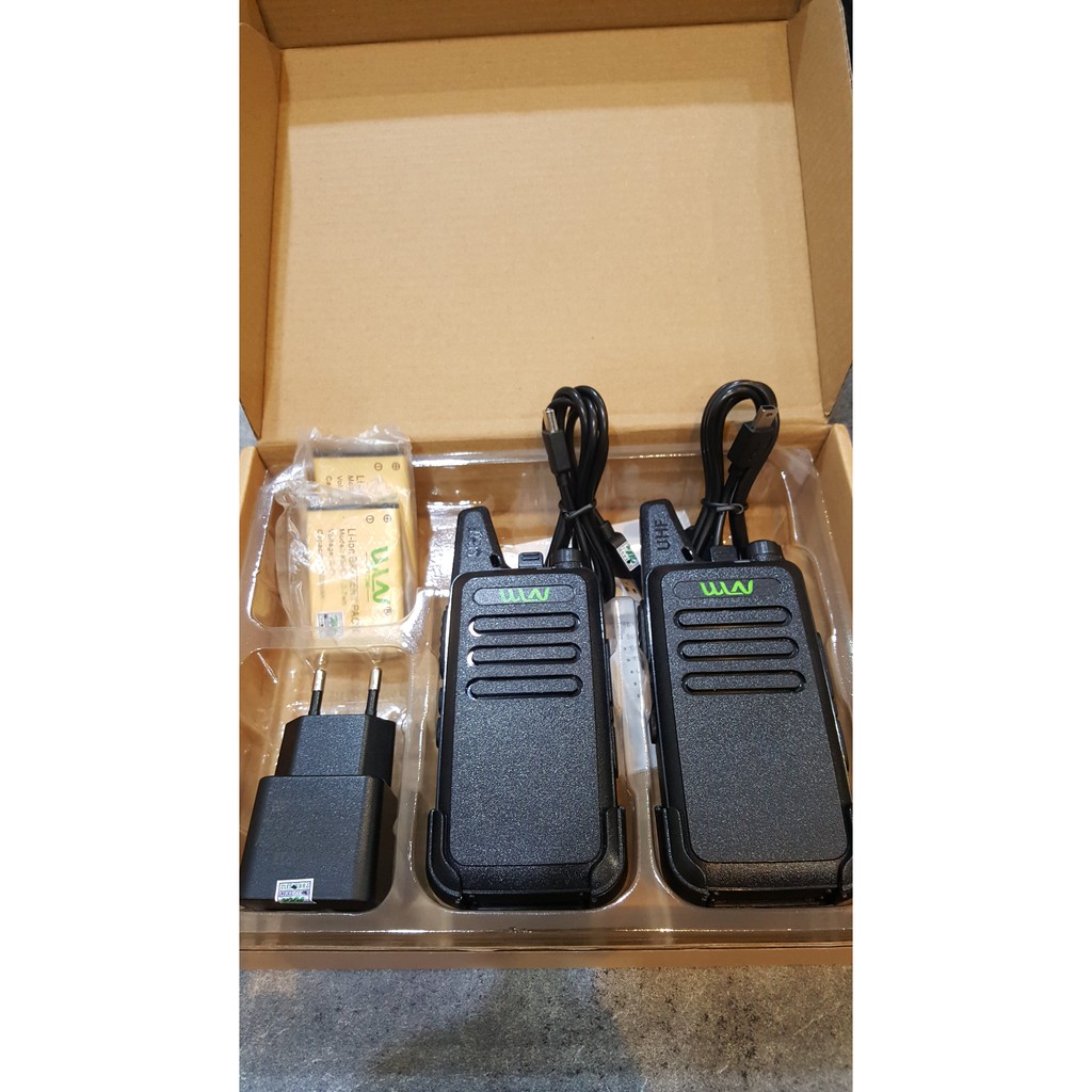 Walkie Talkie WLN HT KDC1 (isi 2pcs) - Hitam Minor Non Garansi