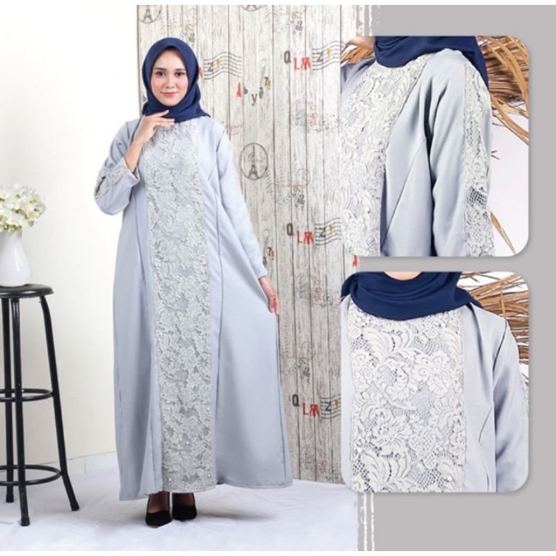 Gamis Syar'i Pesta Wanita Busana Muslimah Baju Setelan Cewek Premium Original