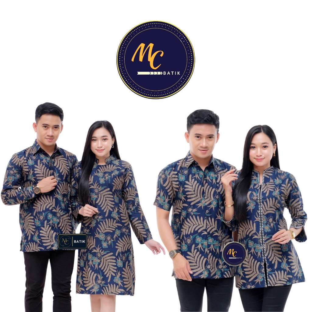 MCbatik Couple | Couple Batik Tunik Kemeja Seragam Batik M L XL XXL Jumbo