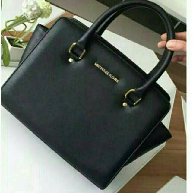 COSIANO Selma [Black / Hitam] Tas Fashion Branded Wanita Impor Import Lebar Besar Gede Fashion Kulit