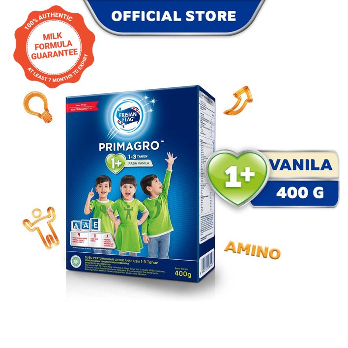 Frisian Flag Primagro 1+ Vanilla 400 gr (1-3 tahun) Susu