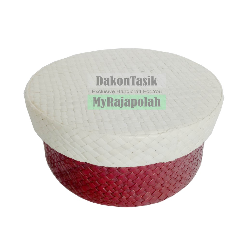 DT - 17138 TOPLES TEMPAT PENYIMPANAN PERHIASAN AKSESORIS ANYAMAN PANDAN