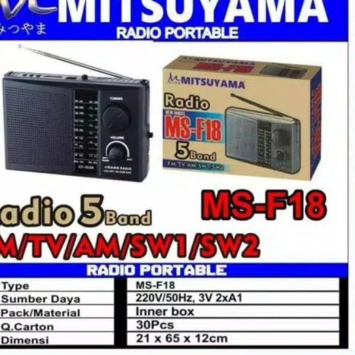 Radio MITSUYAMA MS-18 Model Jadul Radio AM FM Jadul Klasik