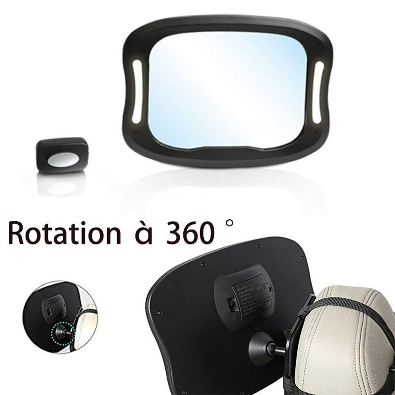 light up baby car mirror