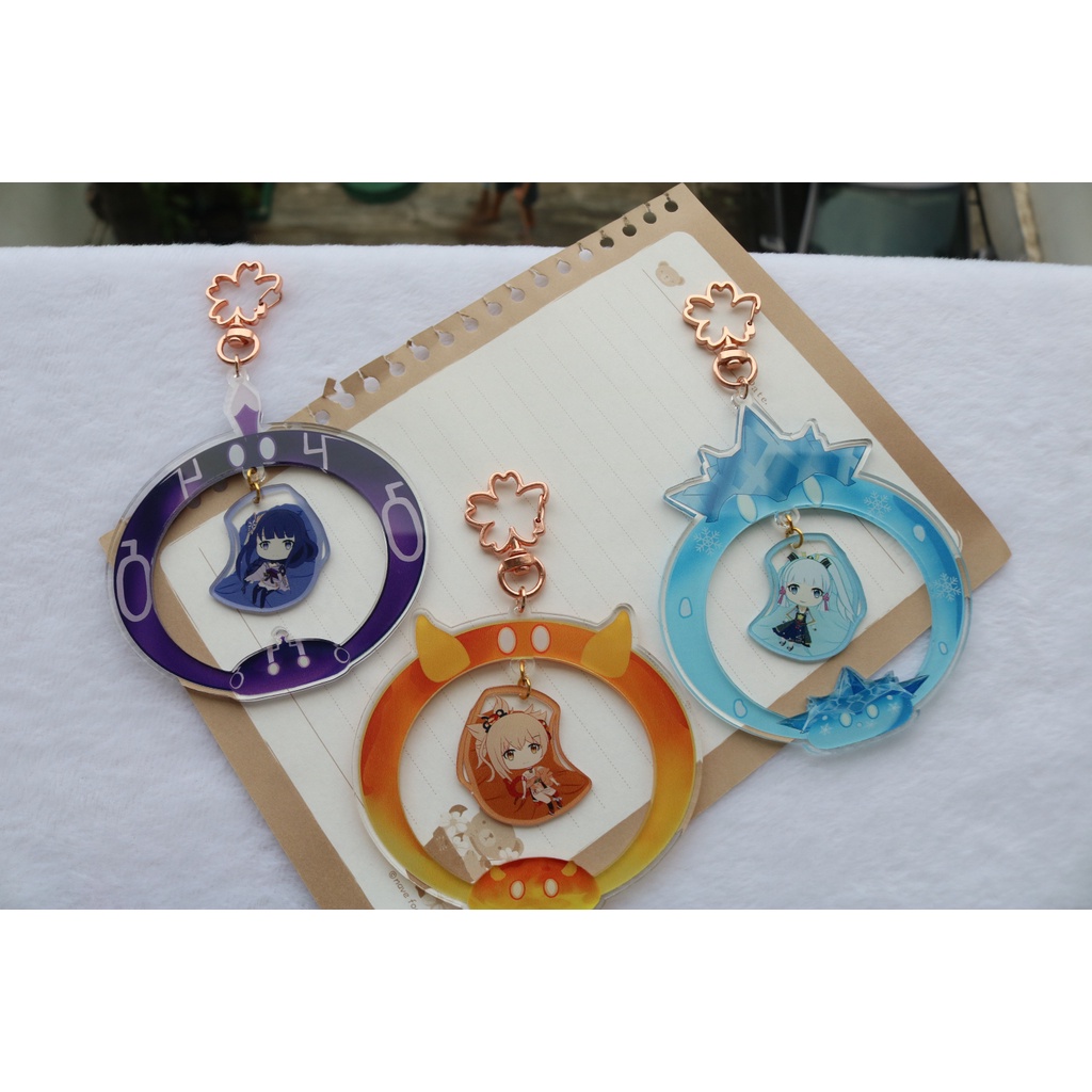 Genshin Impact keychain acrylic