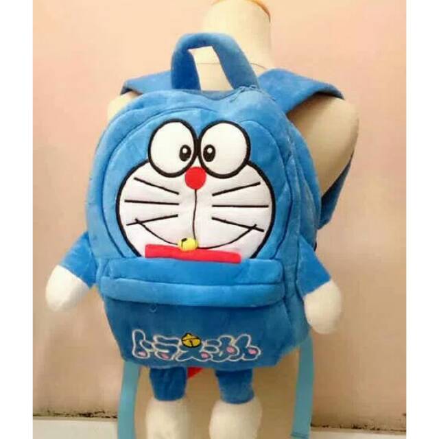 Tas ransel anak besar uk.40cm boneka doramon sekolah sd tk smp sma